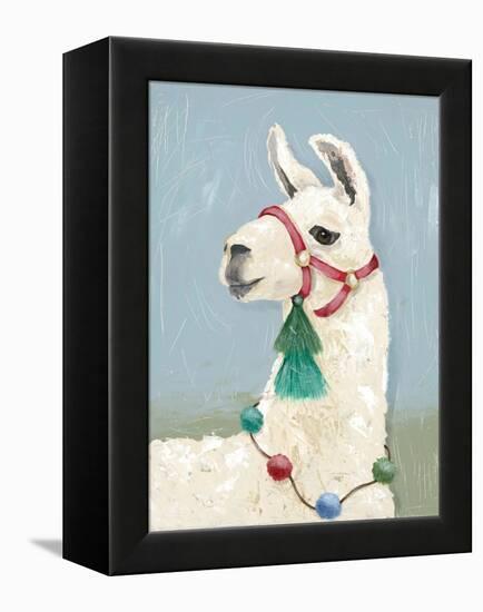 Painted Llama I-Jade Reynolds-Framed Stretched Canvas