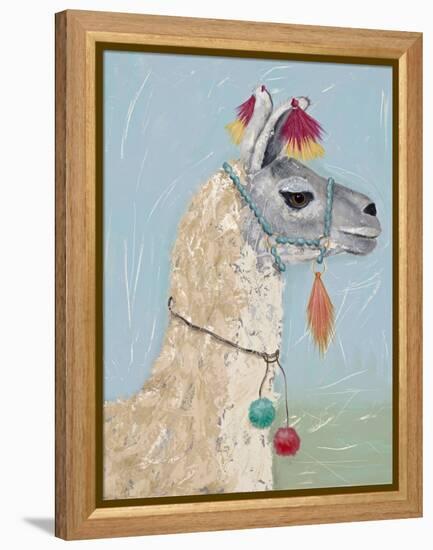 Painted Llama II-Jade Reynolds-Framed Stretched Canvas