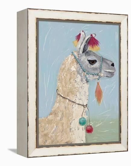 Painted Llama II-Jade Reynolds-Framed Stretched Canvas