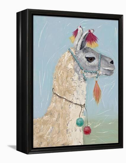 Painted Llama II-Jade Reynolds-Framed Stretched Canvas