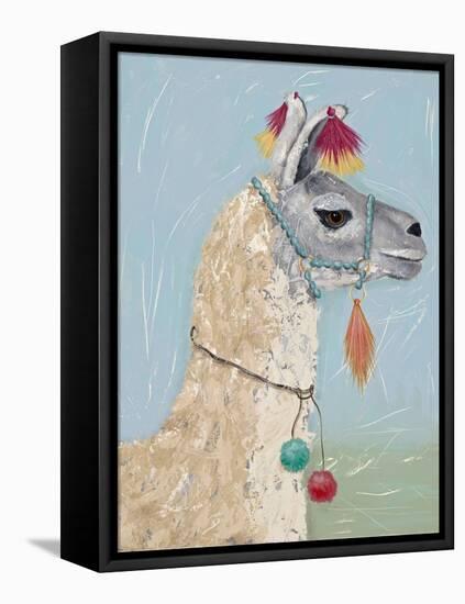 Painted Llama II-Jade Reynolds-Framed Stretched Canvas