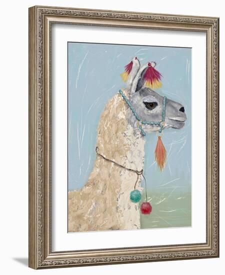 Painted Llama II-Jade Reynolds-Framed Art Print