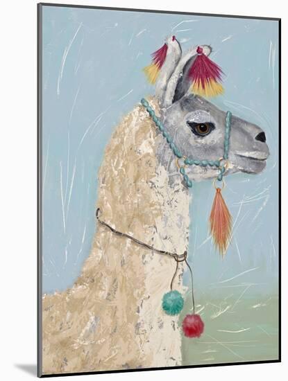 Painted Llama II-Jade Reynolds-Mounted Art Print