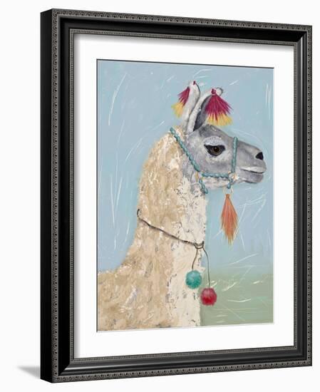 Painted Llama II-Jade Reynolds-Framed Art Print