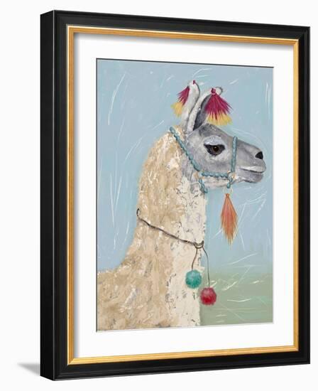 Painted Llama II-Jade Reynolds-Framed Art Print