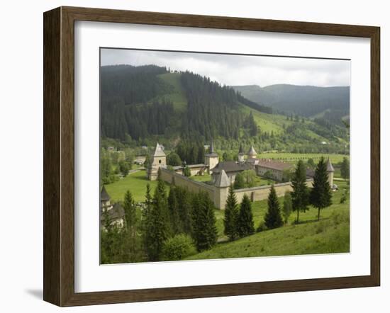 Painted Monastery of Sucevita, Moldavia and Southern Bucovina Area, Romania, Europe-Gary Cook-Framed Photographic Print