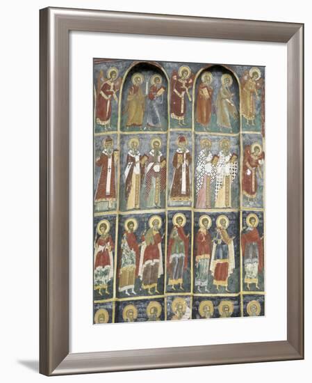 Painted Monastery of Sucevita, Moldavia, Southern Bucovina, Romania, Europe-Gary Cook-Framed Photographic Print