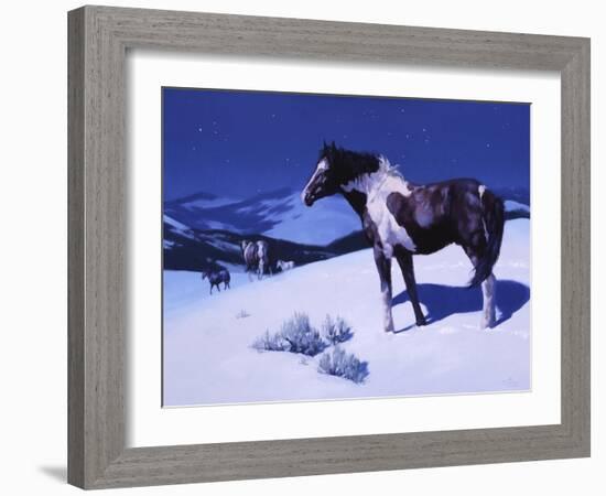 Painted Night-Julie Chapman-Framed Art Print