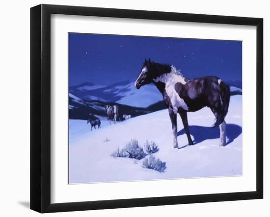 Painted Night-Julie Chapman-Framed Art Print