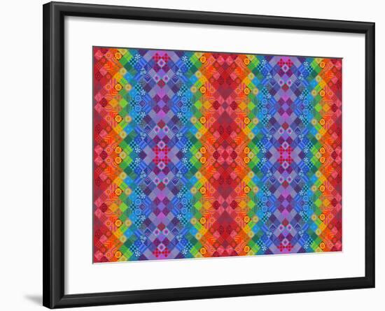 Painted Patchwork, 2013-Jane Tattersfield-Framed Giclee Print