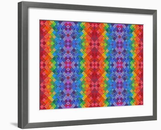 Painted Patchwork, 2013-Jane Tattersfield-Framed Giclee Print