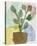 Painted Plants - Arrange-Lottie Fontaine-Framed Stretched Canvas