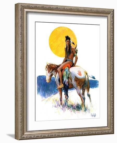 "Painted Pony,"October 24, 1931-William Henry Dethlef Koerner-Framed Giclee Print