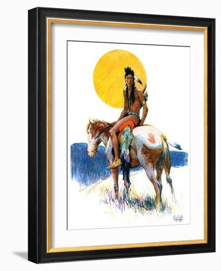 "Painted Pony,"October 24, 1931-William Henry Dethlef Koerner-Framed Giclee Print