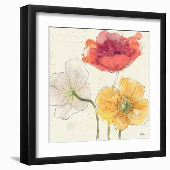 Painted Poppies V-Katie Pertiet-Framed Art Print