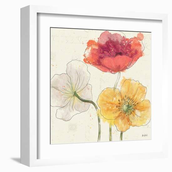 Painted Poppies V-Katie Pertiet-Framed Art Print