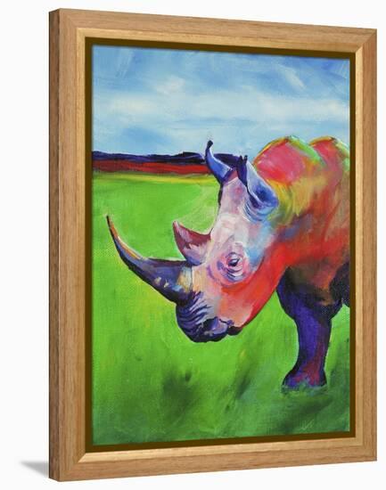 Painted Rhino-Corina St. Martin-Framed Premier Image Canvas