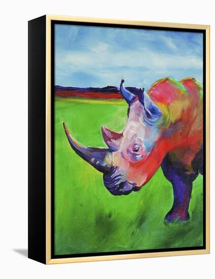 Painted Rhino-Corina St. Martin-Framed Premier Image Canvas
