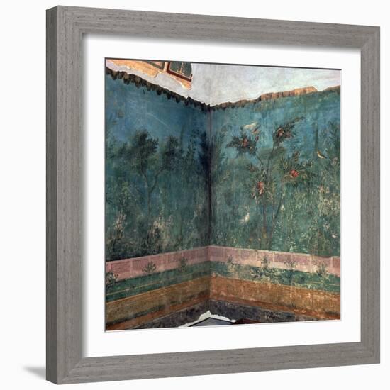 Painted room from Livia's villa, 1st century BC. Artist: Unknown-Unknown-Framed Giclee Print