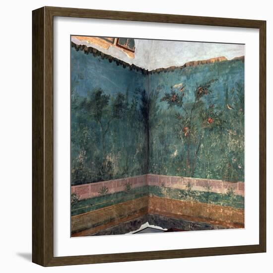 Painted room from Livia's villa, 1st century BC. Artist: Unknown-Unknown-Framed Giclee Print