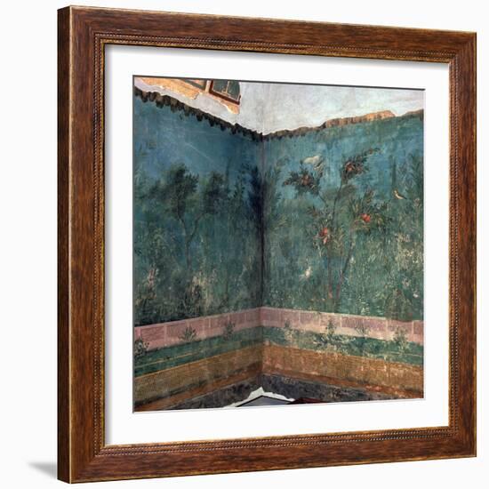 Painted room from Livia's villa, 1st century BC. Artist: Unknown-Unknown-Framed Giclee Print