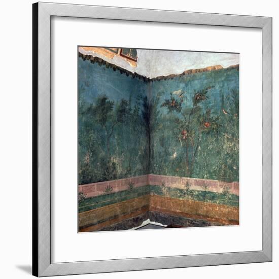 Painted room from Livia's villa, 1st century BC. Artist: Unknown-Unknown-Framed Giclee Print