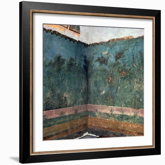 Painted room from Livia's villa, 1st century BC. Artist: Unknown-Unknown-Framed Giclee Print