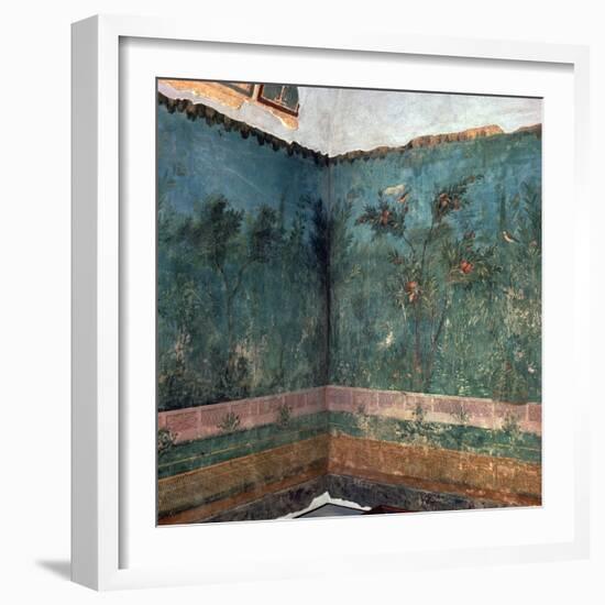 Painted room from Livia's villa, 1st century BC. Artist: Unknown-Unknown-Framed Giclee Print