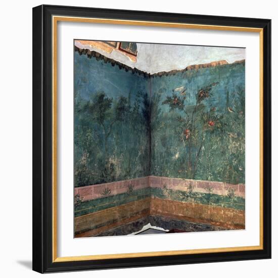 Painted room from Livia's villa, 1st century BC. Artist: Unknown-Unknown-Framed Giclee Print