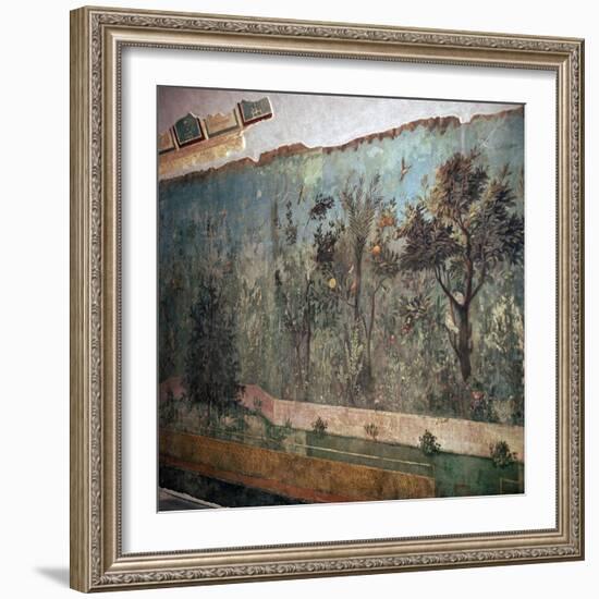 Painted room from Livia's villa, c.1st century BC. Artist: Unknown-Unknown-Framed Giclee Print