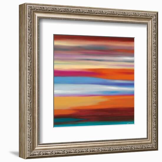 Painted Skies 1-Mary Johnston-Framed Giclee Print