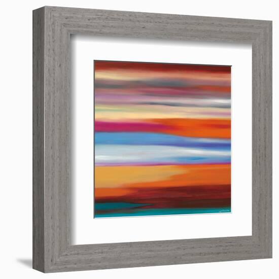Painted Skies 1-Mary Johnston-Framed Giclee Print