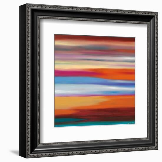 Painted Skies 1-Mary Johnston-Framed Giclee Print