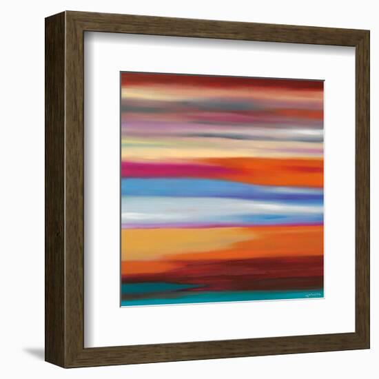 Painted Skies 1-Mary Johnston-Framed Giclee Print