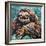 Painted Sloth I-Carolee Vitaletti-Framed Art Print