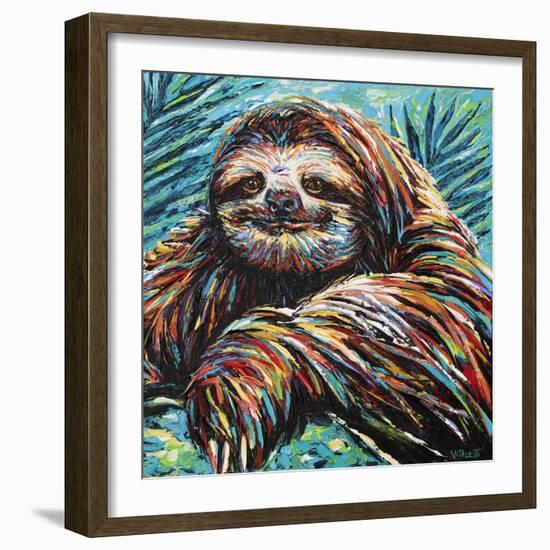 Painted Sloth I-Carolee Vitaletti-Framed Art Print