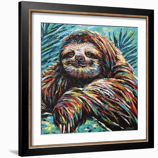 Painted Sloth I-Carolee Vitaletti-Framed Art Print