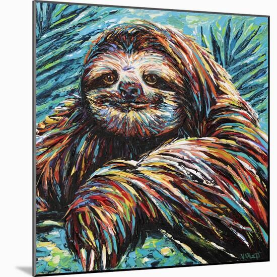 Painted Sloth I-Carolee Vitaletti-Mounted Art Print