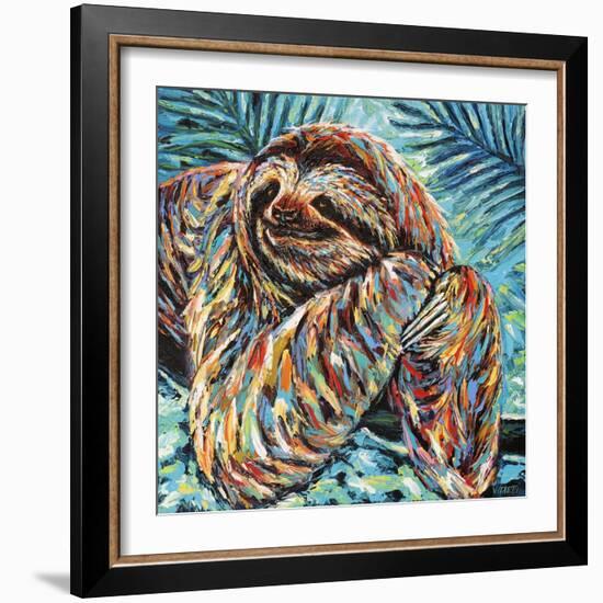 Painted Sloth II-Carolee Vitaletti-Framed Art Print