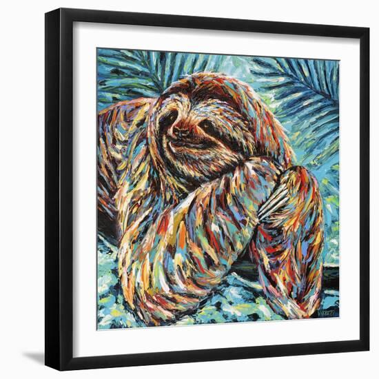 Painted Sloth II-Carolee Vitaletti-Framed Art Print