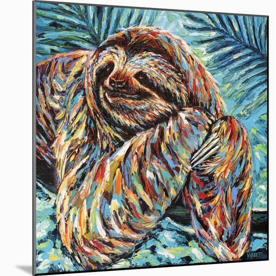 Painted Sloth II-Carolee Vitaletti-Mounted Art Print