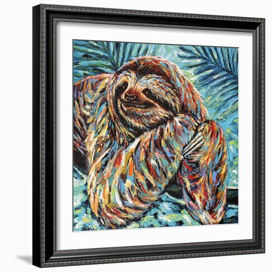 Painted Sloth II-Carolee Vitaletti-Framed Art Print