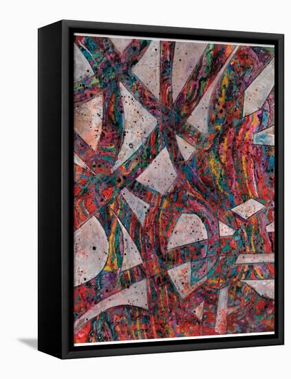Painted Splattered Roads-Smith Haynes-Framed Stretched Canvas