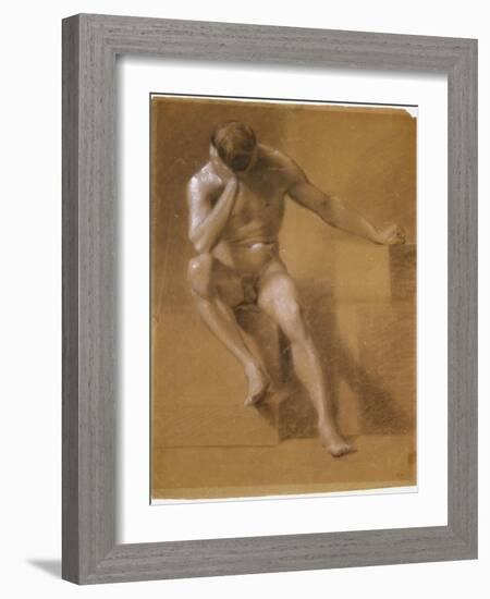 Painted Study of Male Nude, c.1800-John Constable-Framed Giclee Print