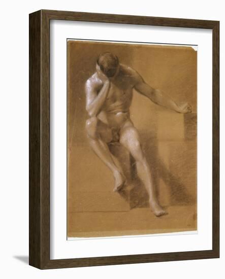 Painted Study of Male Nude, c.1800-John Constable-Framed Giclee Print