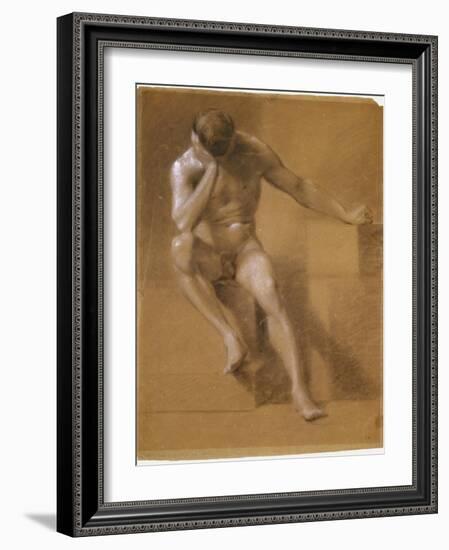 Painted Study of Male Nude, c.1800-John Constable-Framed Giclee Print