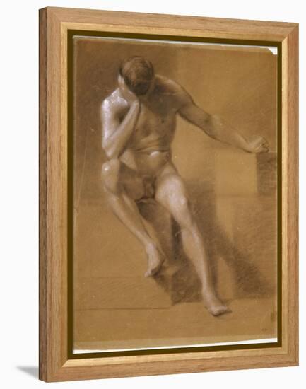 Painted Study of Male Nude, c.1800-John Constable-Framed Premier Image Canvas