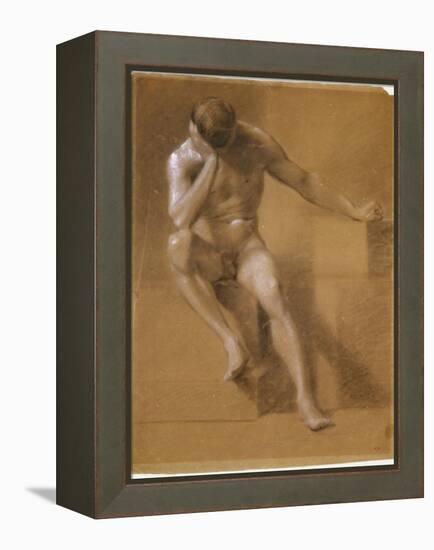 Painted Study of Male Nude, c.1800-John Constable-Framed Premier Image Canvas