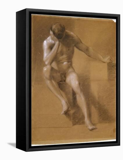 Painted Study of Male Nude, c.1800-John Constable-Framed Premier Image Canvas