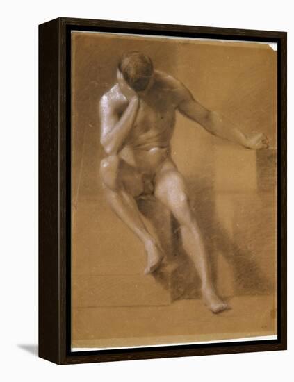 Painted Study of Male Nude, c.1800-John Constable-Framed Premier Image Canvas